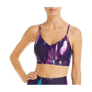 Aqua Women's Fitness Workout Sports Bra Size L New Multi